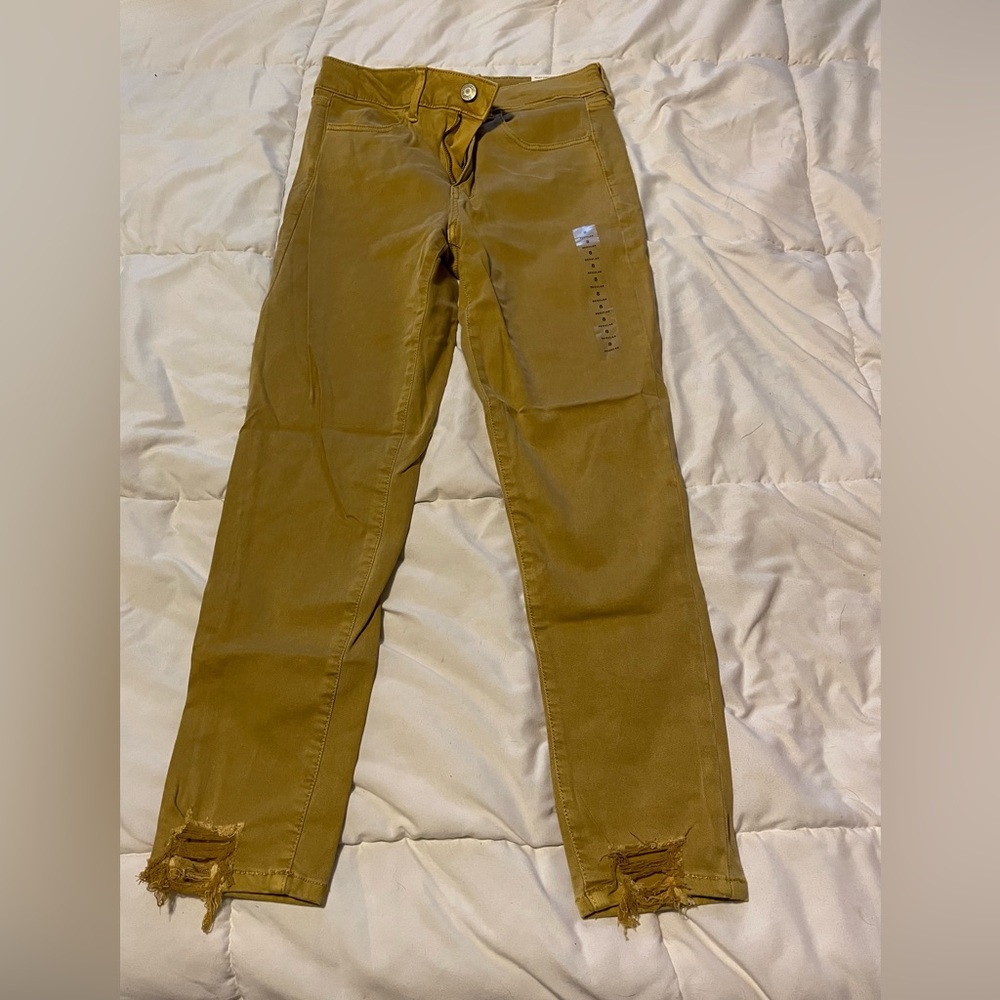 American Eagle High Rise Distressed Jegging Jeans - Picture 1 of 5